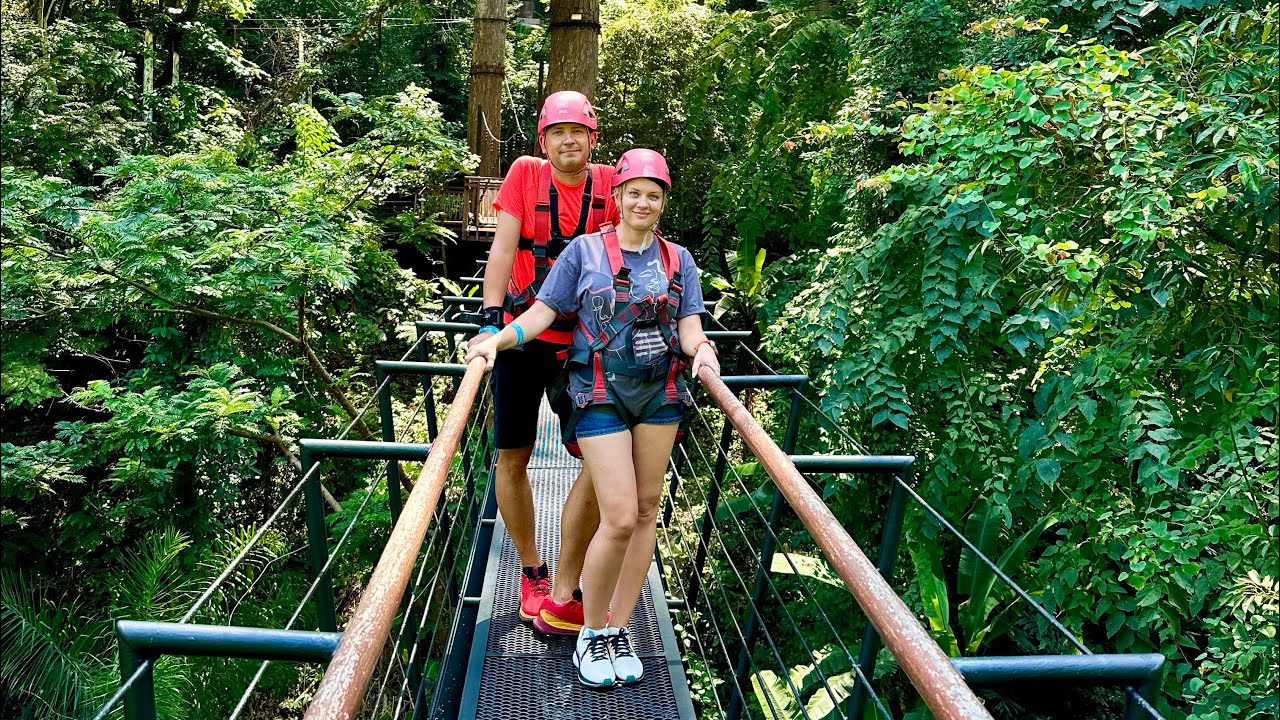 Hanuman World Phuket. Самый крутой веревочный парк на Пхукете! Мы были в восторге! 9.01.2024