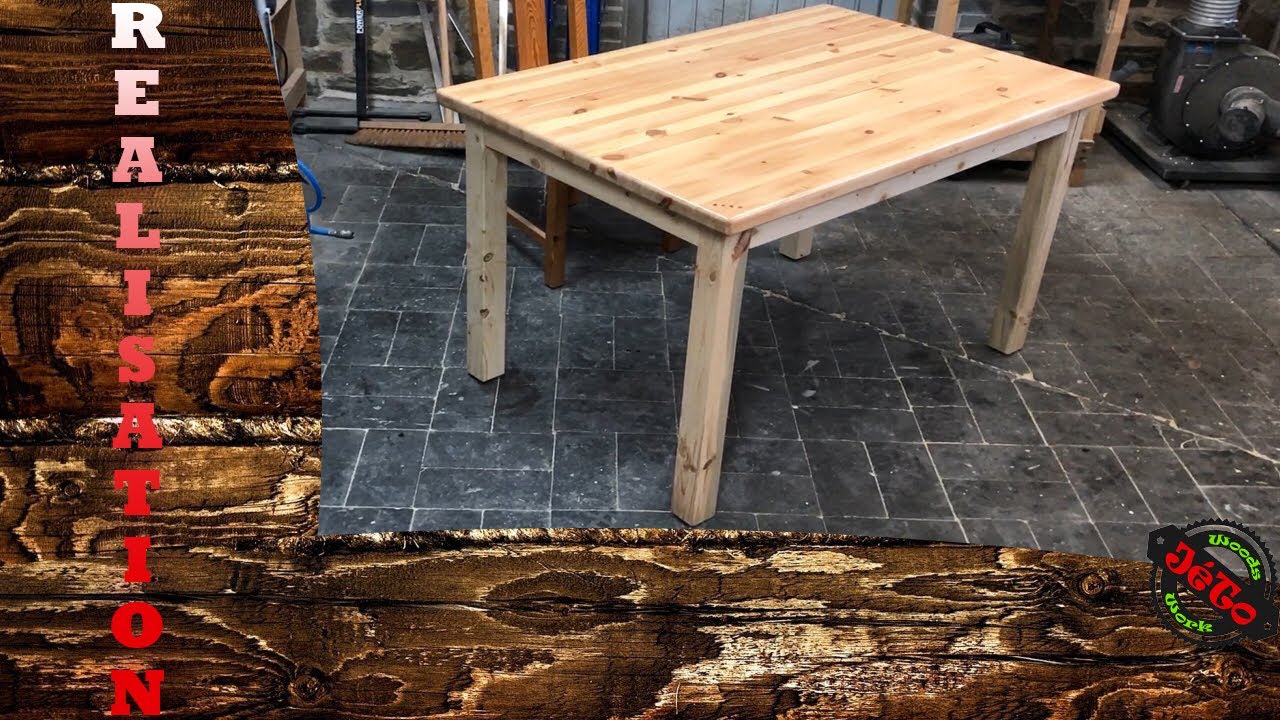 Fabriquer une table en bois de r&eacute;cup&eacute;ration