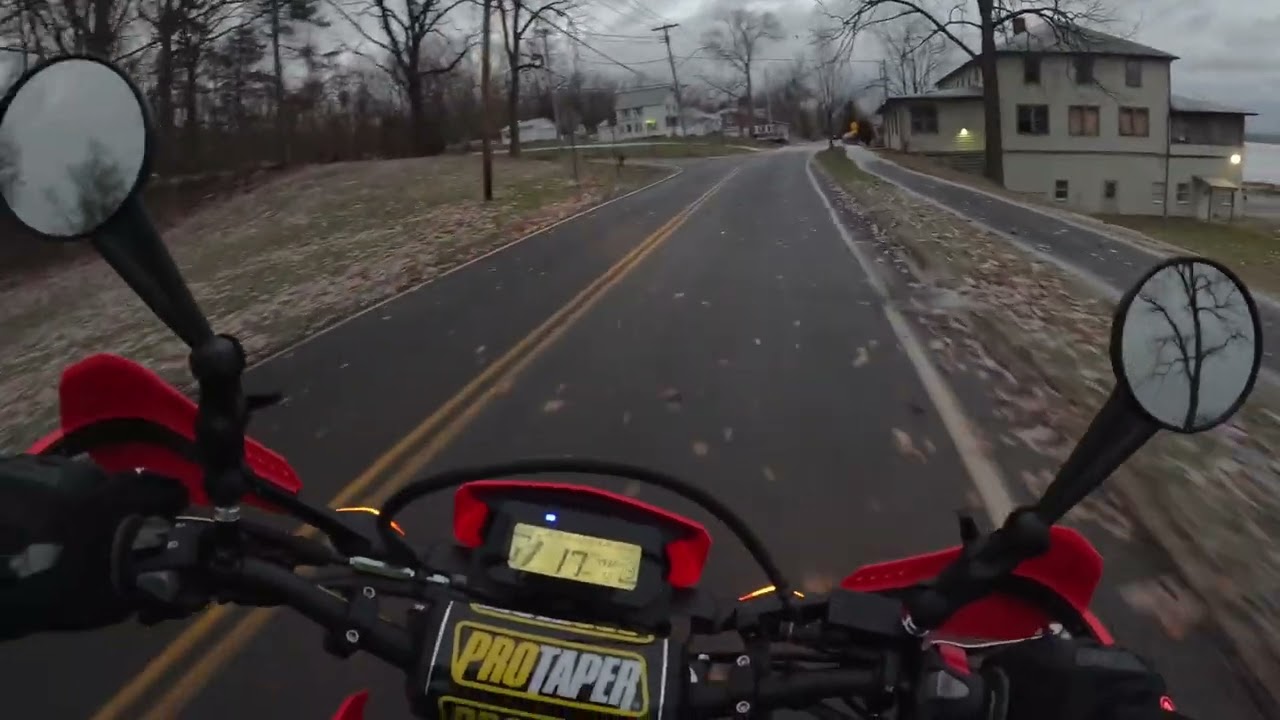 Winter Motorcycle Ride while it’s snowing!