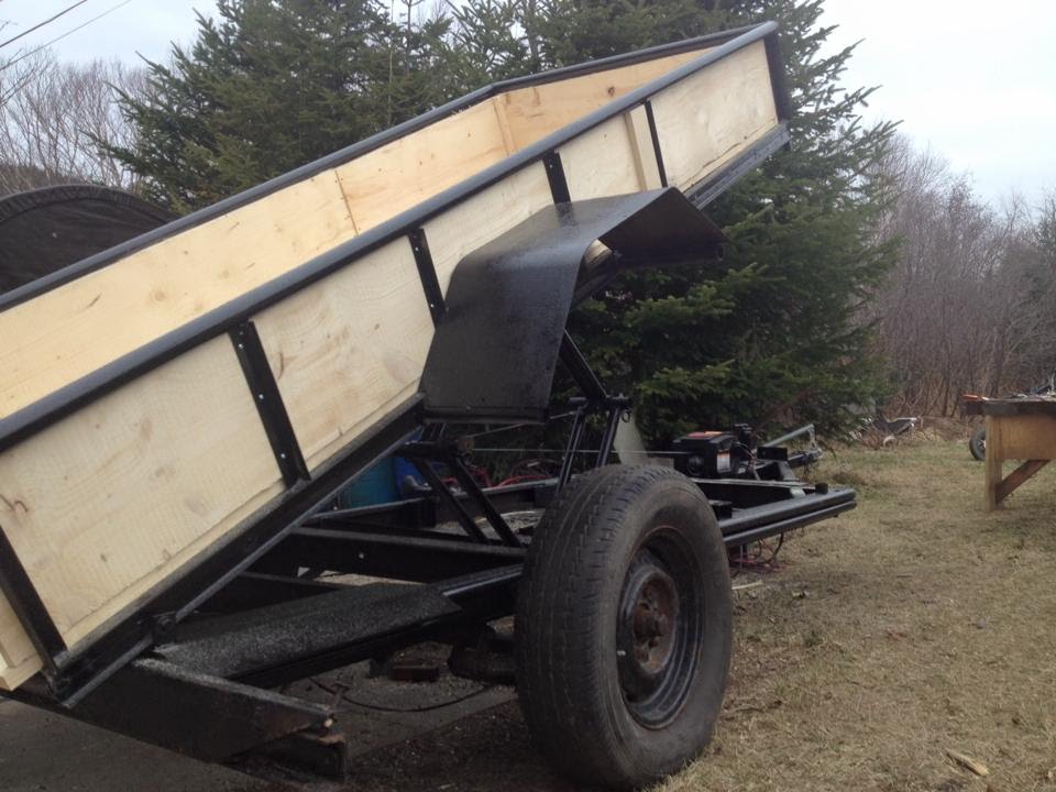 DIY DUMP TRAILER WITH NO HYDRAYLICS