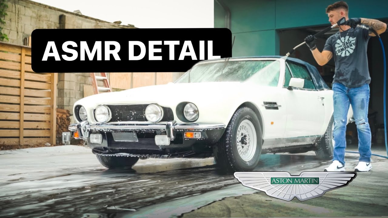 '88 ASTON MARTIN V8 VOLANTE - VINTAGE ASMR DETAIL  | Auto Detailing
