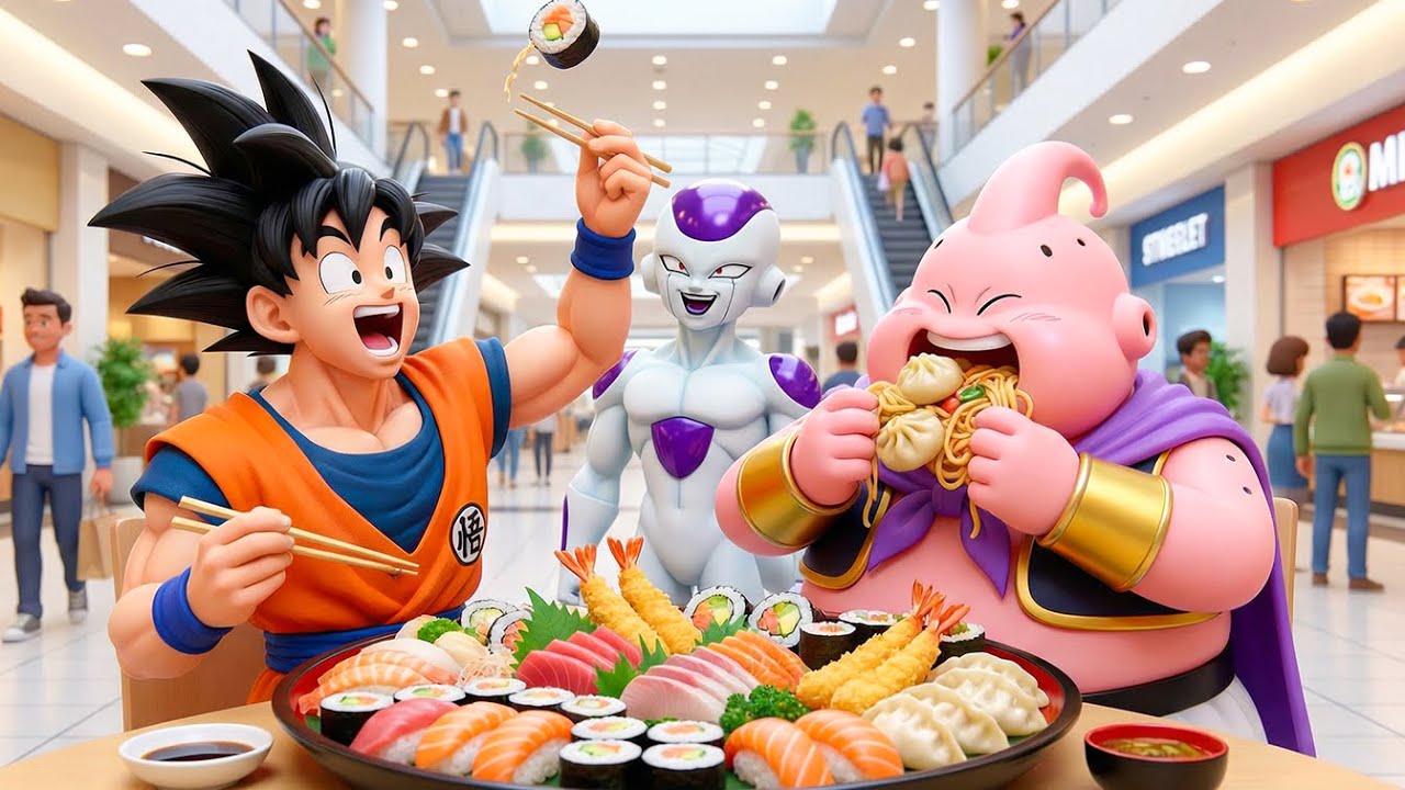 Goku And Majin Buu Go Wild At The Shopping Mall And The Super Hilarious Ending