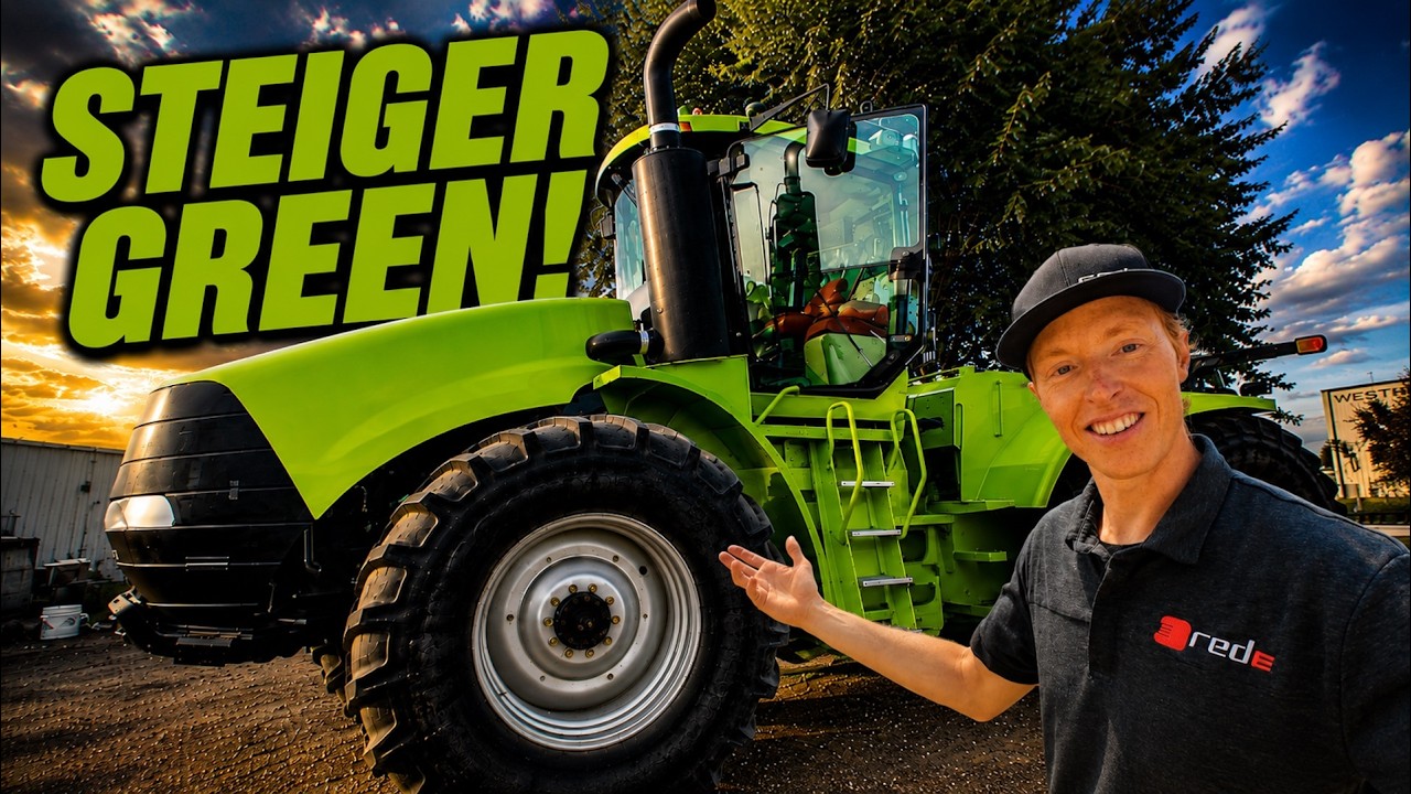 Malowanie naszego Case IH Steiger 500 na kolor STEIGER GREEN