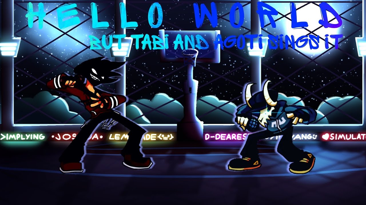 Friday Night Funkin' - Hello world but Tabi and Agoti sings it.