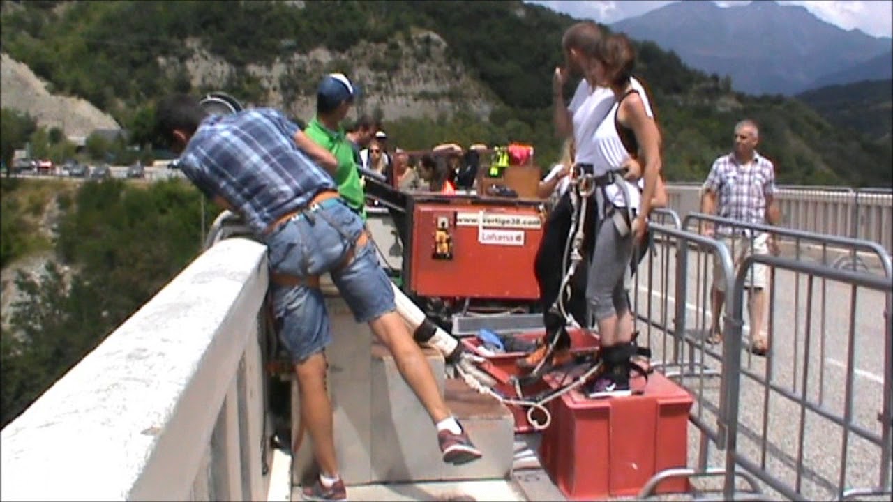Saut à l'elastique duo pont de Ponsonnas (38)