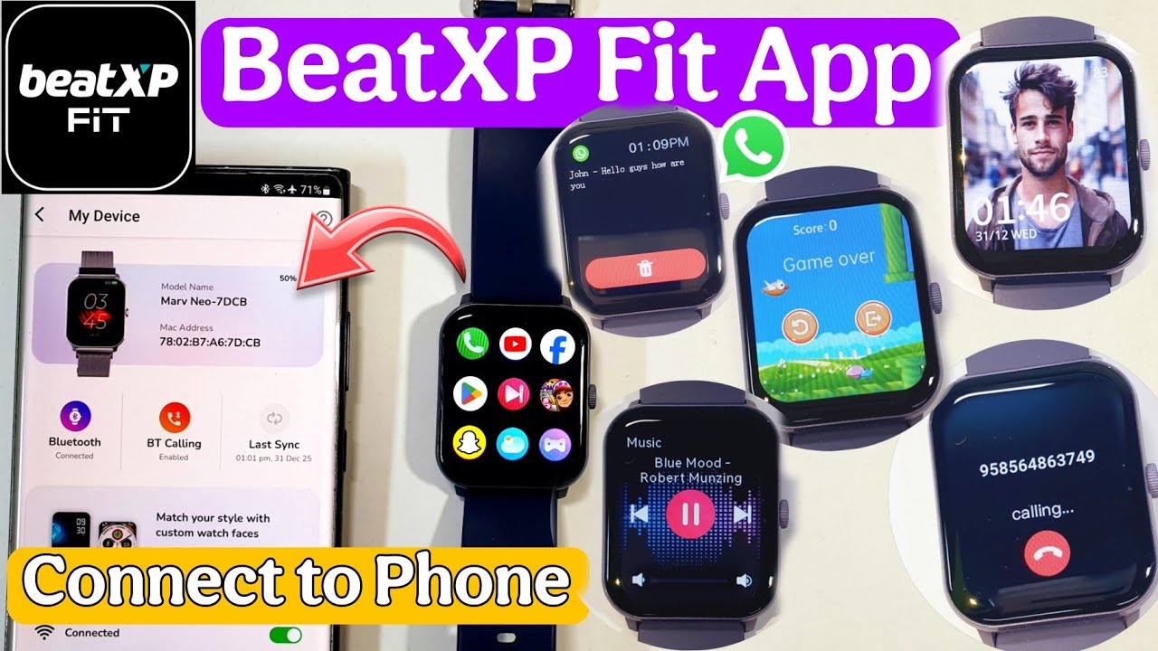 BeatXP Fit Connect To Phone| BeatXP Fit App | Smartwatch Connect To Beatxp Fit