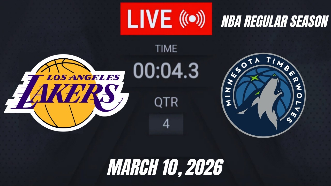 NBA LIVE! Los Angeles Lakers vs Minnesota Timberwolves | March 10, 2026 Lakers vs Timberwolves 2K