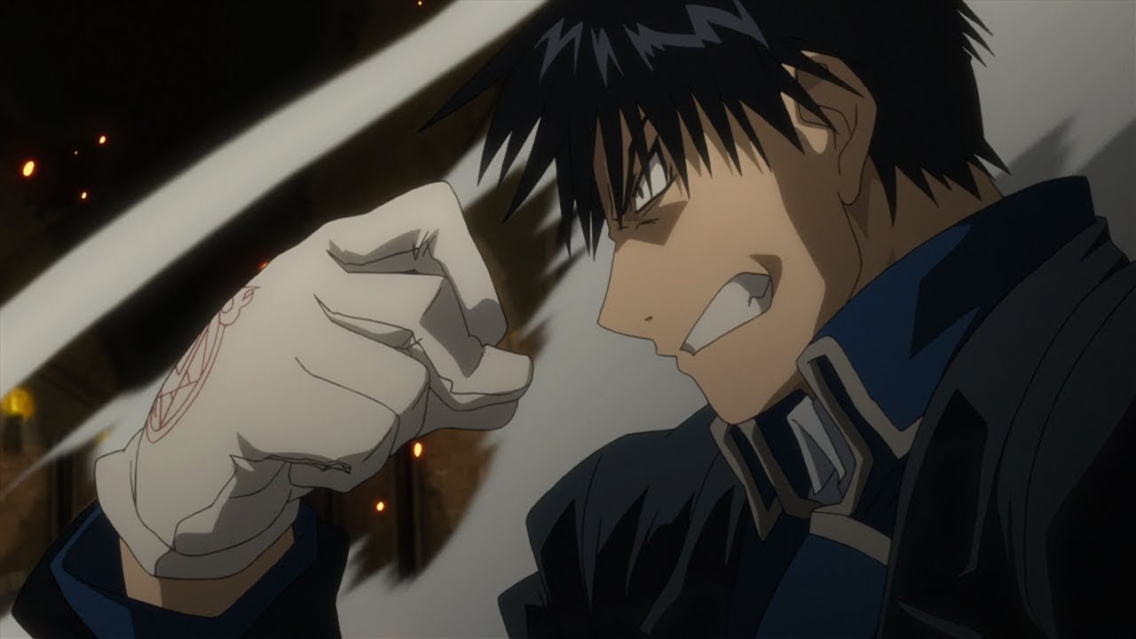 Roy Mustang burn Envy for 2 minutes straight