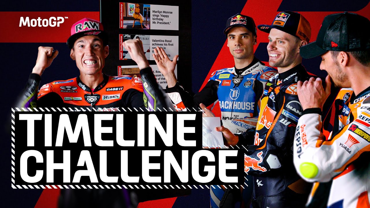 MotoGP™ riders play the Timeline Challenge! 🗓️😅