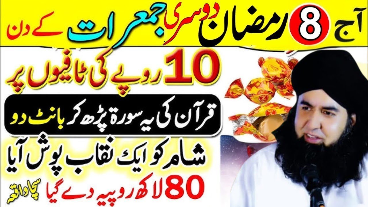8 Ramzan 2nd Jumerat Surah Kausar Wazifa | Ek Raat Mein Rizq Barkat AurHar Hajat Puri |