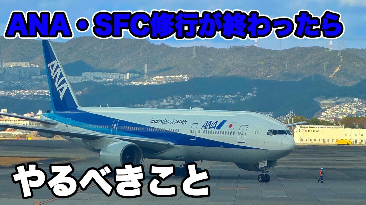 SFC修行が終わったら次に何をするべきかについて詳しく説明します　ANA SFC　SFC申し込みと注意点