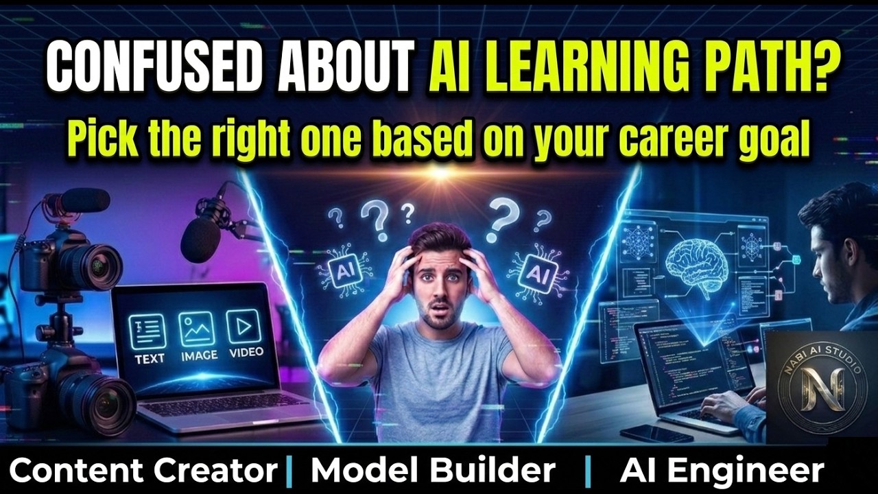 Stop Learning AI the Wrong Way! 3 Clear Paths Explained(Creator vs Model builder vs Gen AI Engineer)