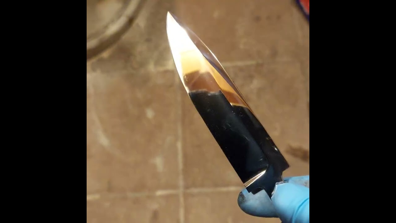 Herstellen eines Messergriff Teil 11 Klingenfinish und Zusammenbau