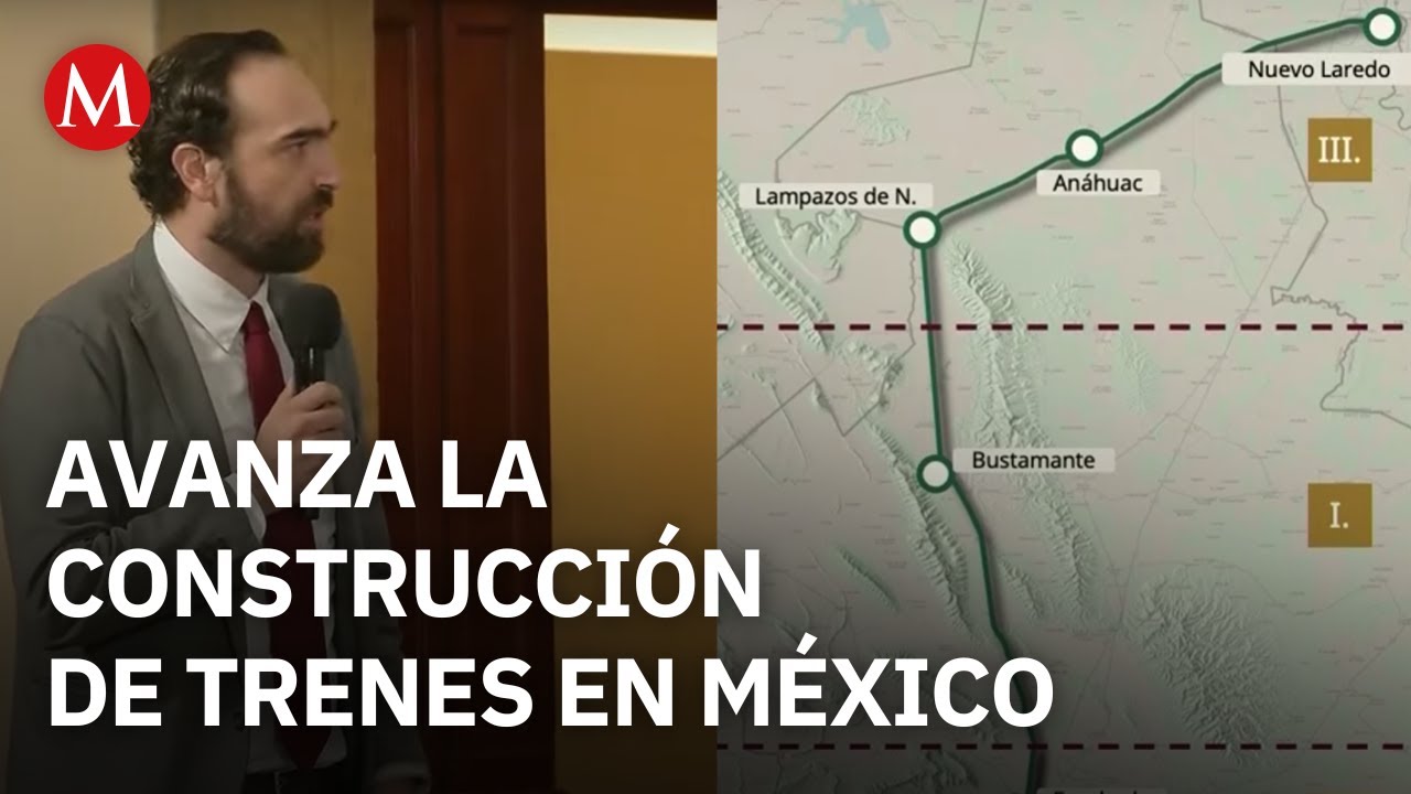 Andrés Lajous informa que cuatro líneas de trenes se encuentran en construcción