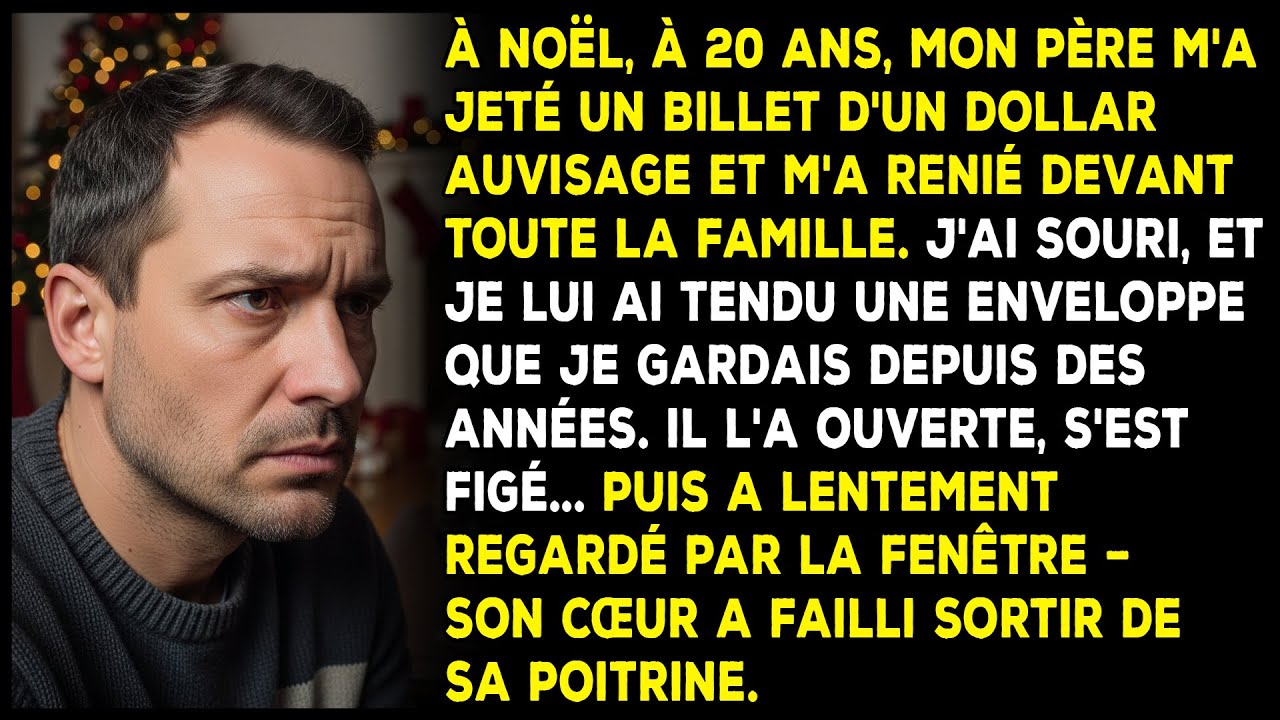 À Noël, mon père m'a jeté 1$ au visage — puis je lui ai donné une enveloppe qui a tout changé.