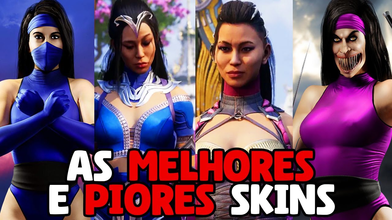 Rankeando TODAS Skins Base da Kitana e Mileena em Mortal Kombat