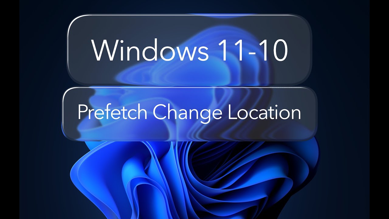 Windows '' Prefetch ''  Folder Location Change