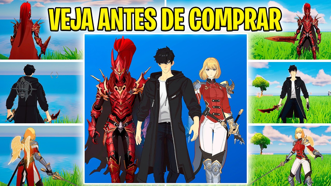 VEJA ANTES DE COMPRAR PACOTÃO SOLO LEVELING (SKIN SUNG JIN-WOO, COMANDANTE IGRIS, CHA HAE-IN)