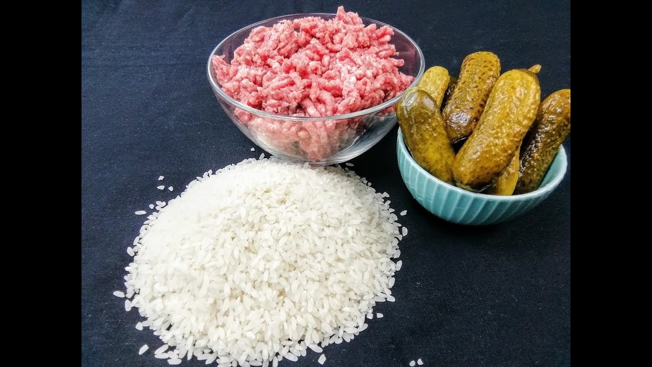 Соединяем фарш, рис и грибы - старинный рецепт вкуснейшего ужина