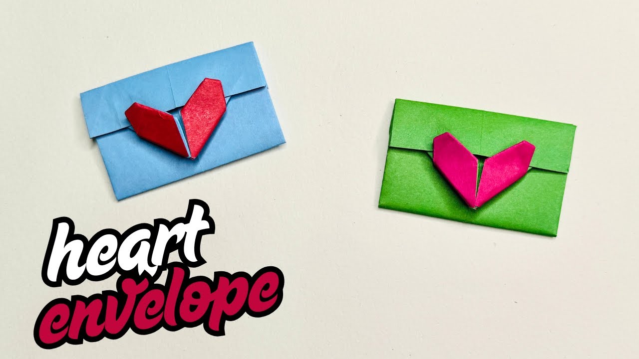 Origami Heart Envelopes | Valentine's Day Crafts