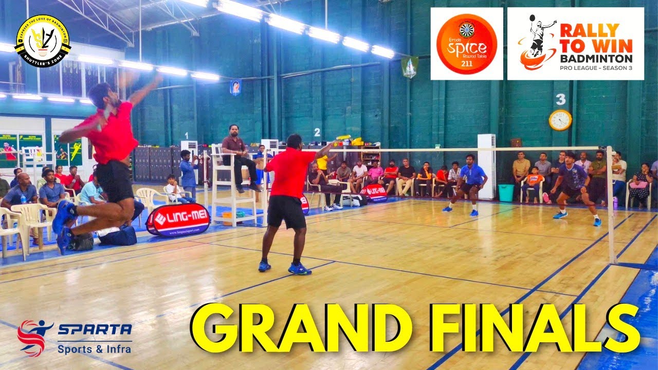 GRAND FINALS - NAZEER/GANESH vs SASIKUMAR/SARAVANAN | RALLY TO WIN BADMINTON PRO LEAGUE 2024