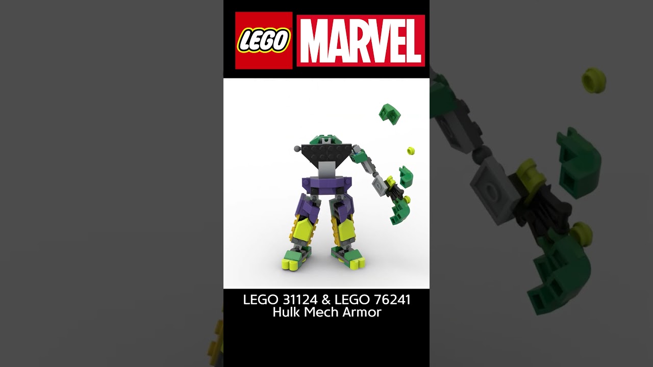 LEGO Marvel 76241 Hulk Mech & 31124 Super Robot Mix