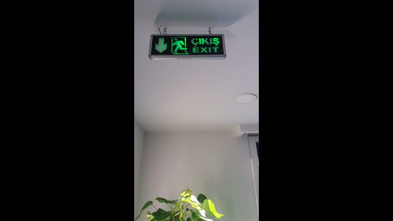 EXIT ÇIKIŞ Levhası Montaj ve ElektriK bağlantısı