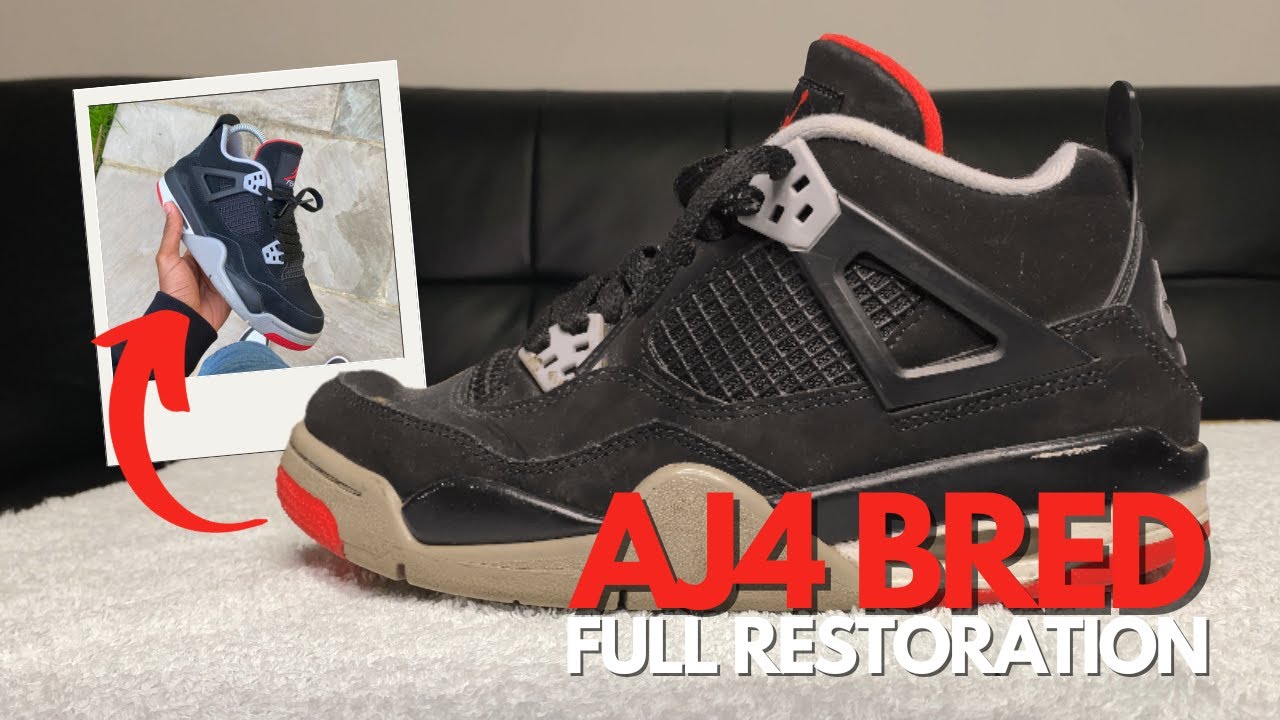 Air Jordan 4 Bred Complete Restoration
