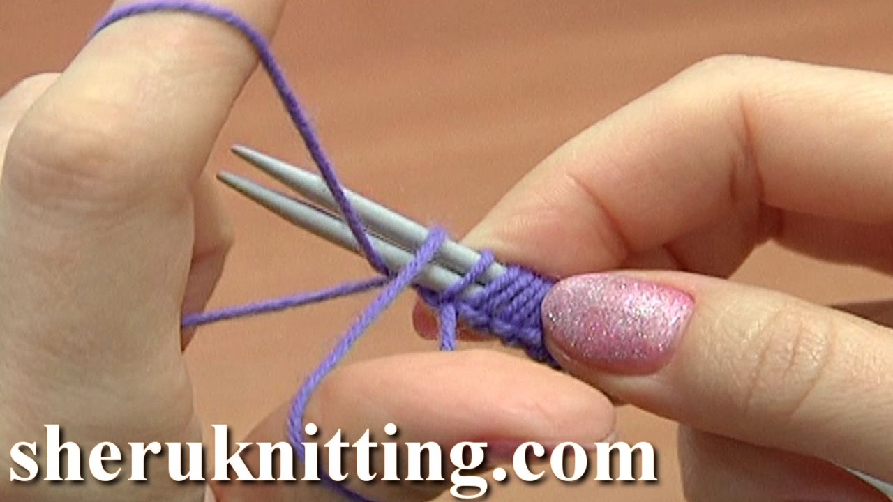 Cast On With Two Knitting Needles Tutorial 1 Method 2 of 18 Knitting Basics