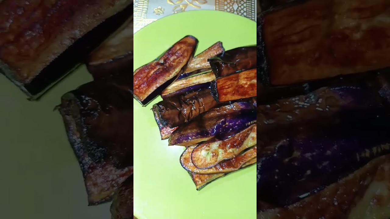 Fried talong sa ginamos so yummy yummy delicious pinoy foods