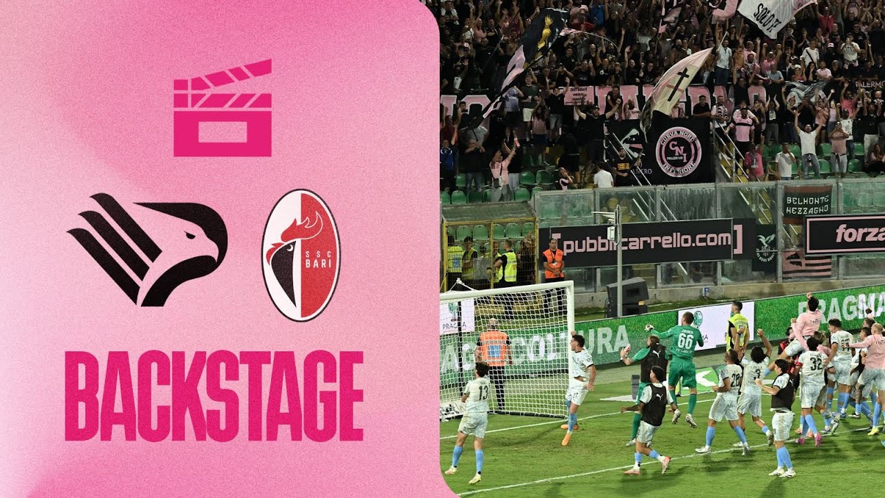 BACKSTAGE PALERMO-BARI 2-0 🎬 Ci pensano Le Douaron e Gomes 🦅  (E ancora un Barbera da record) 😱