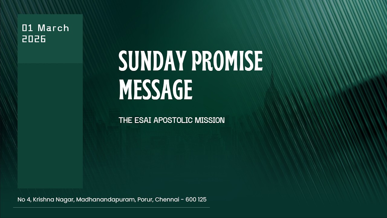 LIVE | Sunday Promise Message | 01 March 2026