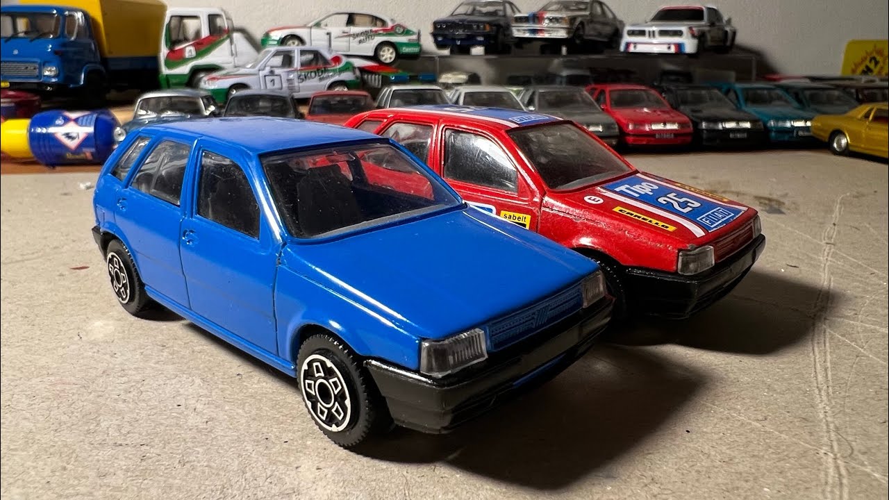Fiat tipo Bburago 1/43. RED AND BLUE EDITION