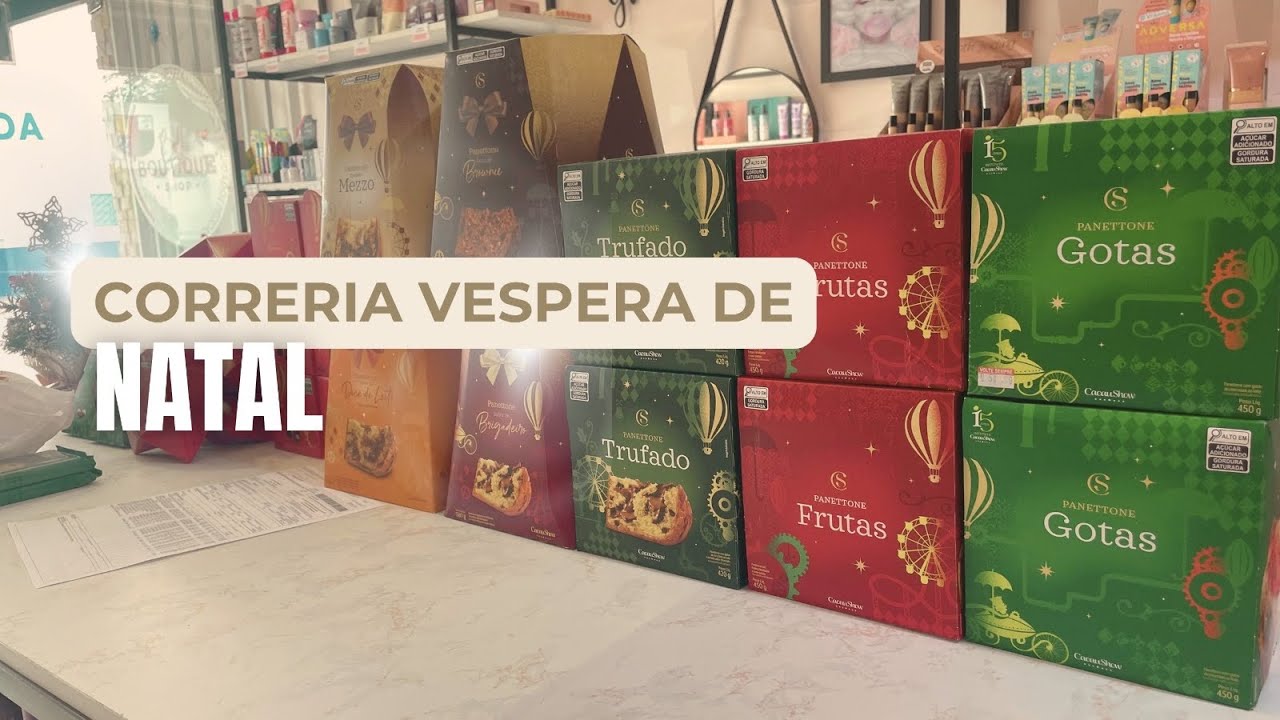 VLOG | NA CORRERIA DE VÉSPERA DE NATAL - CONFECÇÃO DE LAÇOS, ORGANIZAÇÃO, ABERTURA DE CAIXA 