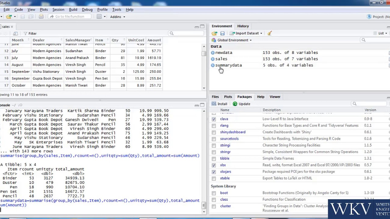 dplyr Package (Sample Video) - R Analytics - Data Analytics