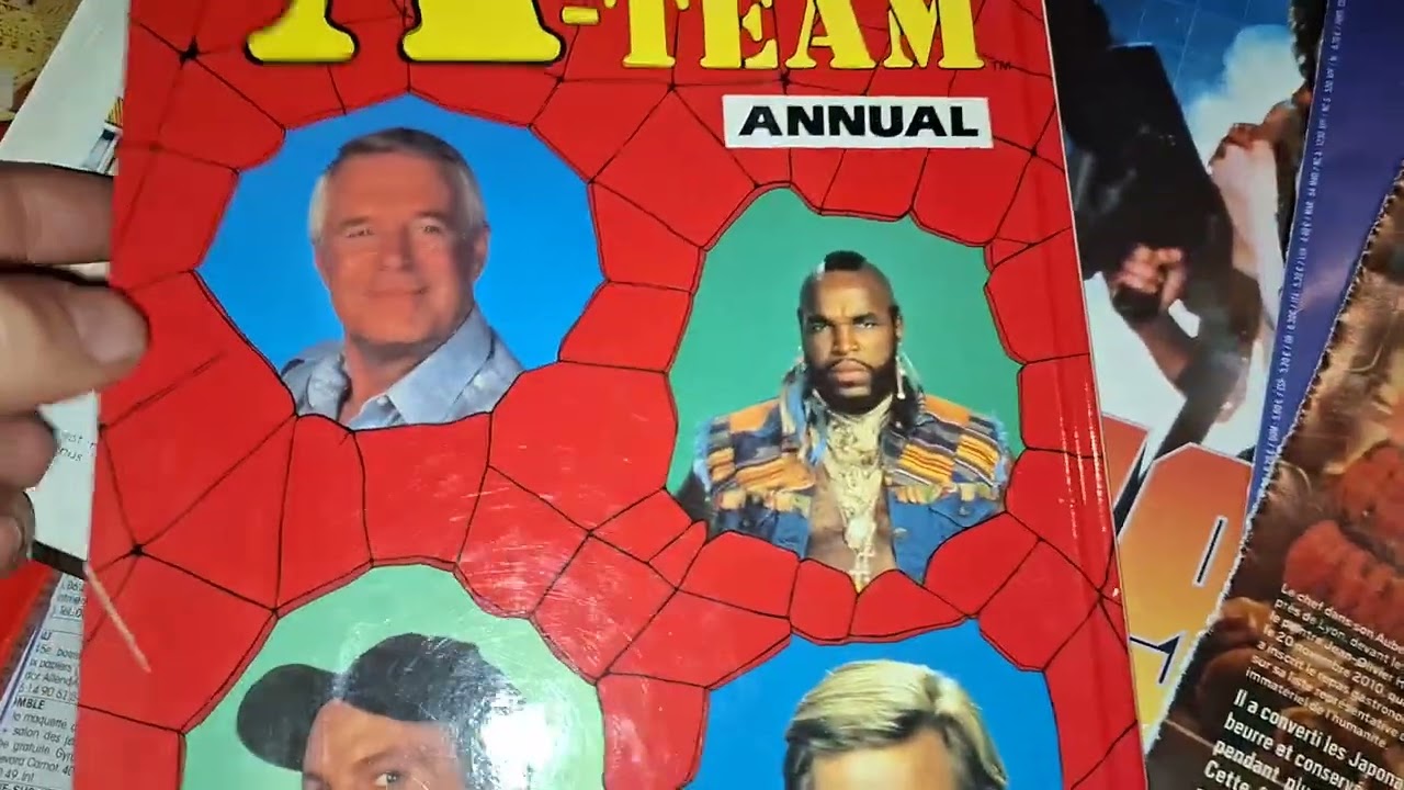 AGENCE TOUS RISQUES (THE A TEAM)= 2 ANNUAL ANGLAIS reçus + magazine SO FILM SPÉCIAL année 1986