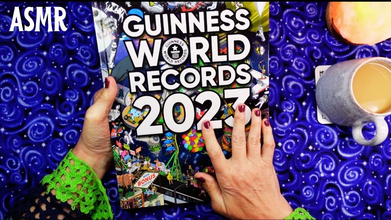 ASMR | More Guinness World Records Whispered Read and Browse at Coffee Time
