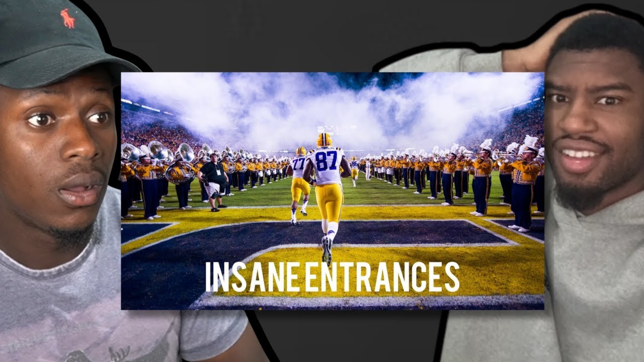 🇬🇧BRIT STUDENTS ATHLETES REACTS TO - These College Football Entrances Will Give You Chills!!🔥