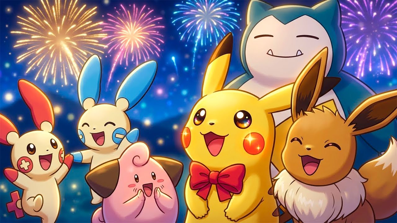 Pikachu and the Cozy New Year’s Eve | Pokémon Bedtime Story for Kids | Happy New Year 2026