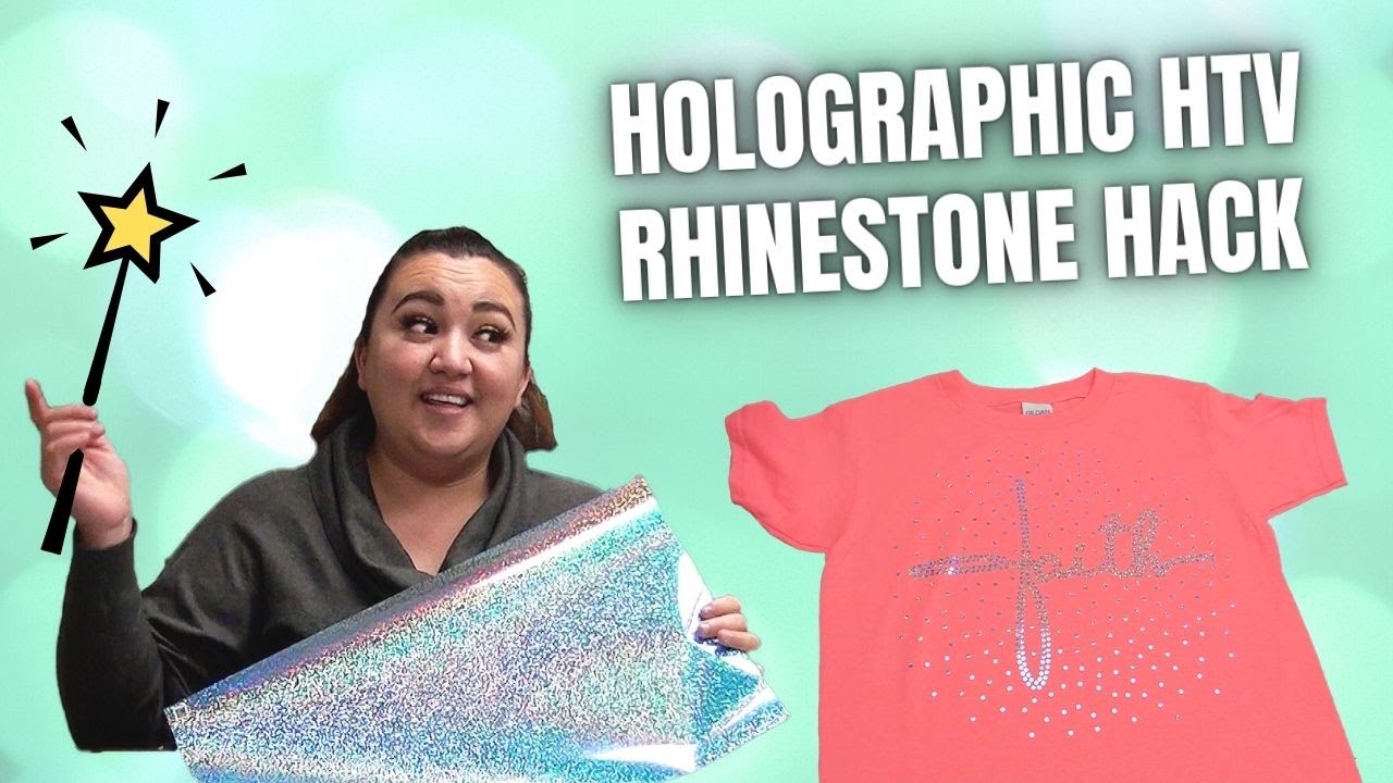 Siser Holographic HTV Rhinestone Hack