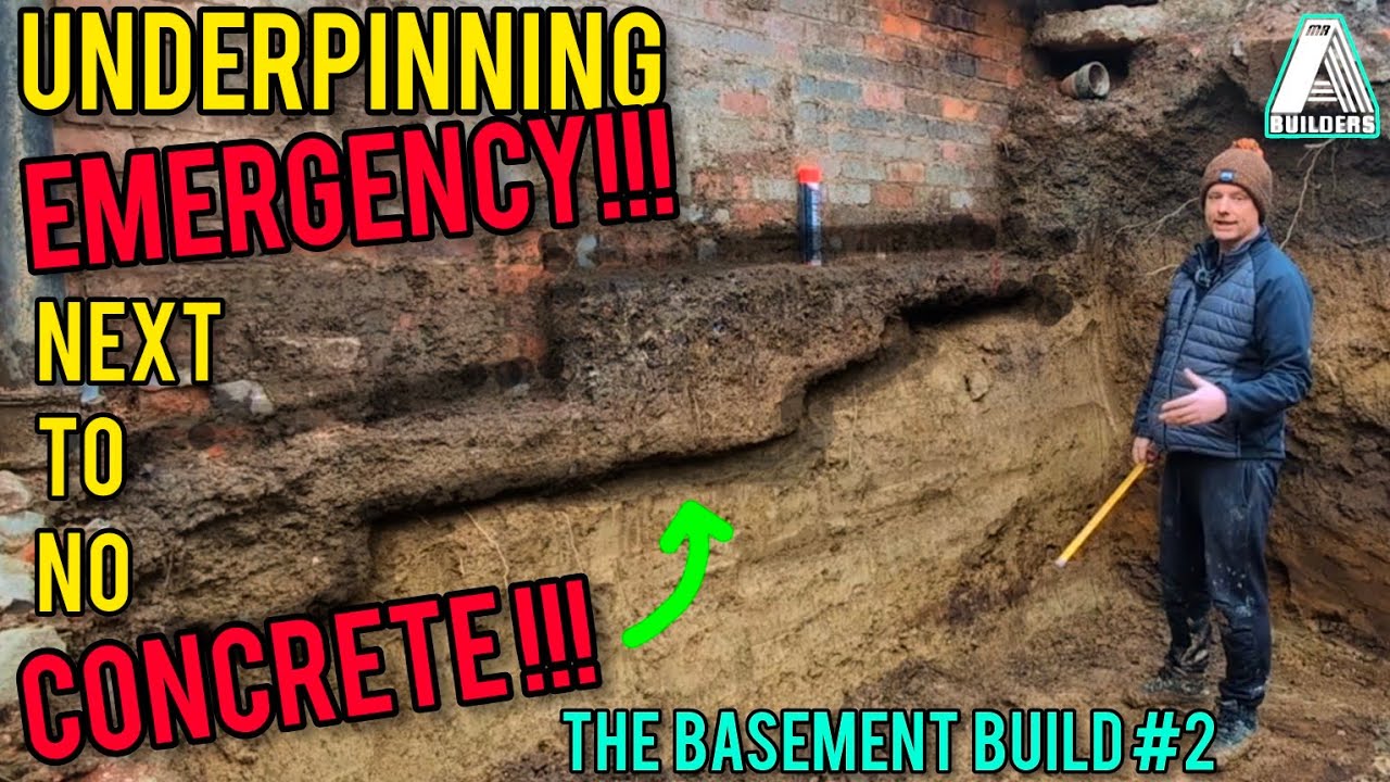 Underpinning SOS!!! Why does the concrete do this??? Plus fundraising update. The Basement Build #2