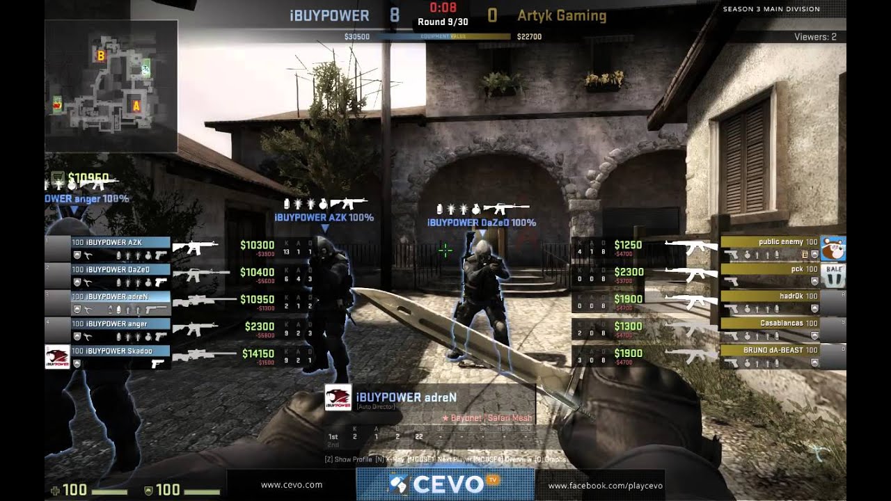 CEVO-Main CS:GO Season 3 Playoffs LB Round 3: iBUYPOWER vs. Artyk Gaming on de_inferno