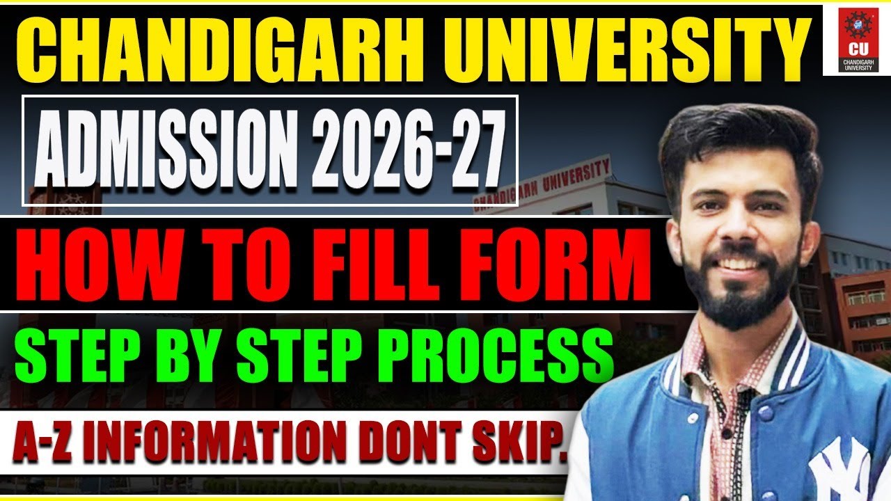How to Fill Chandigarh University Admission form 2026_27| *CUCET 2026* free Form Filling Process...
