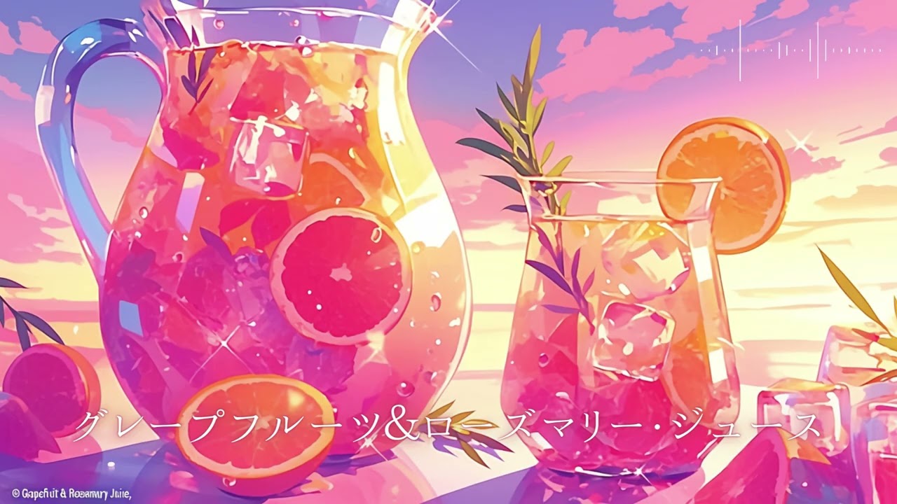 【フリーBGM/1時間】グレープフルーツ＆ローズマリー・ジュース（作業用BGM/勉強用BGM/配信用BGM）