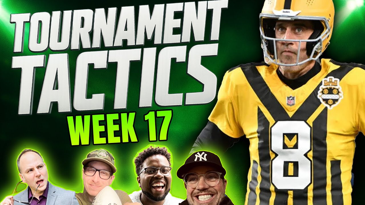 NFL Week 17 DraftKings and FanDuel DFS Strategy and Picks | Tournament Tactics