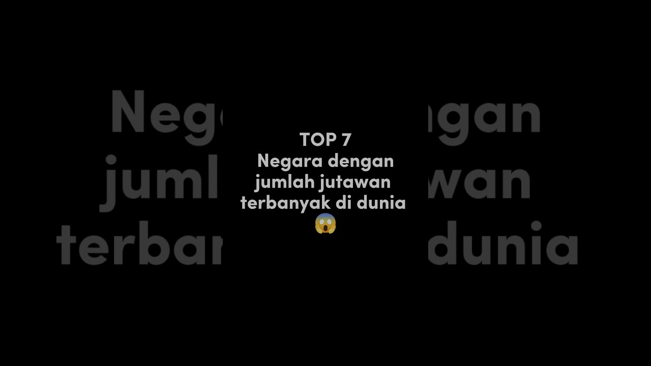 7 Negara dengan jumlah jutawan terbanyak di dunia
