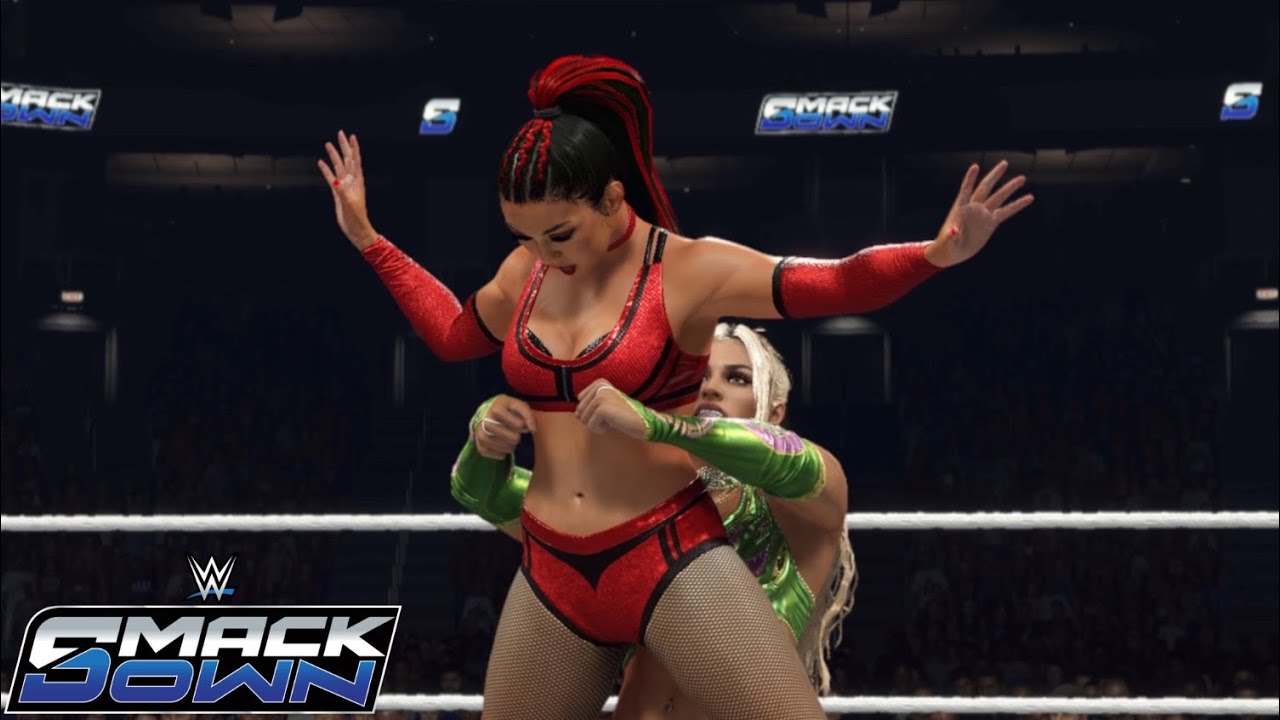 WWE 2K25 SMACKDOWN WOMEN’S CHAMPION REMATCH  ROXANNE PEREZ VS TIFFANY STRATTON