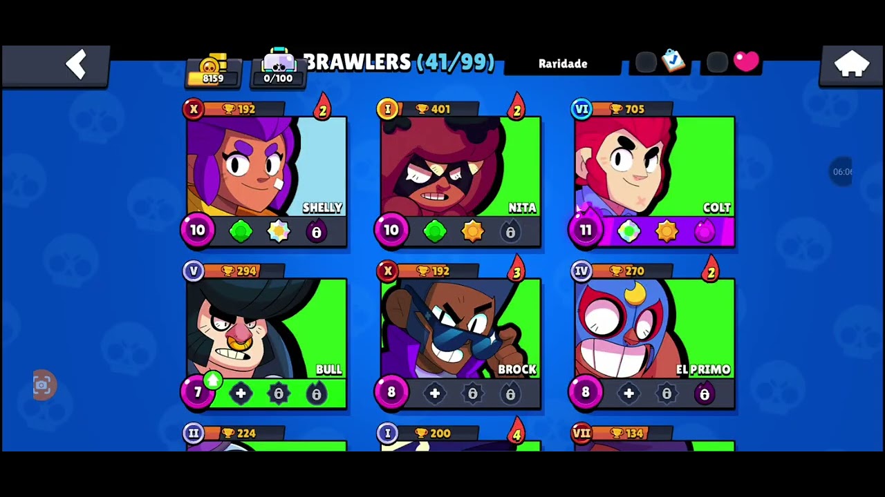 Jogando com diversos Brawlers