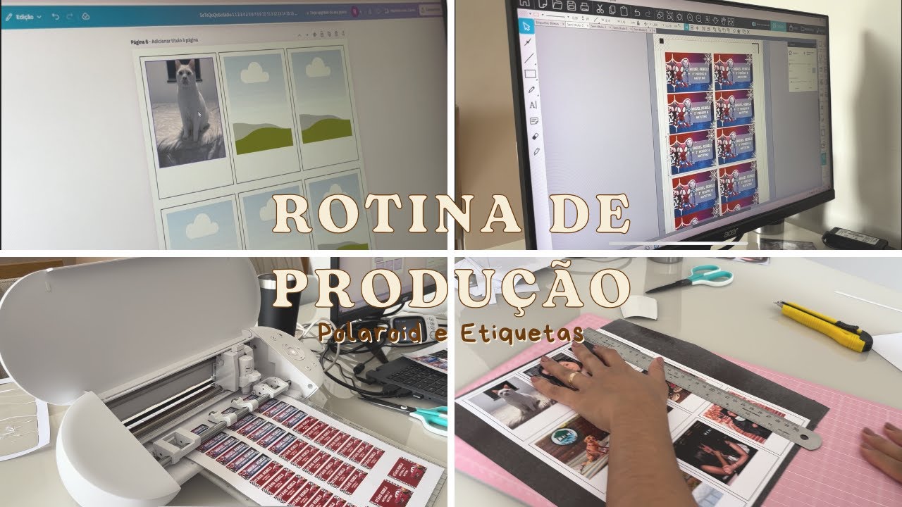 Rotina de uma papeleira: Produzindo polaroid e etiquetas escolares | Papelaria Personalizada