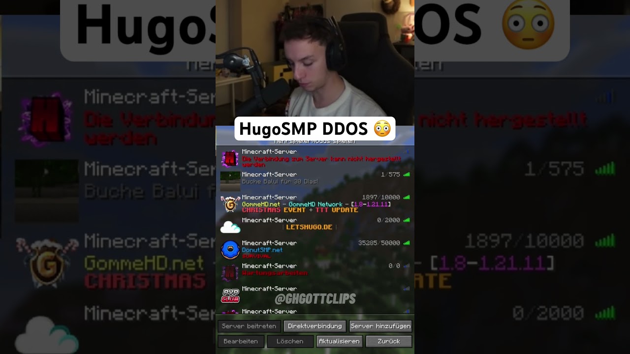 HugoSMP wird geddost 